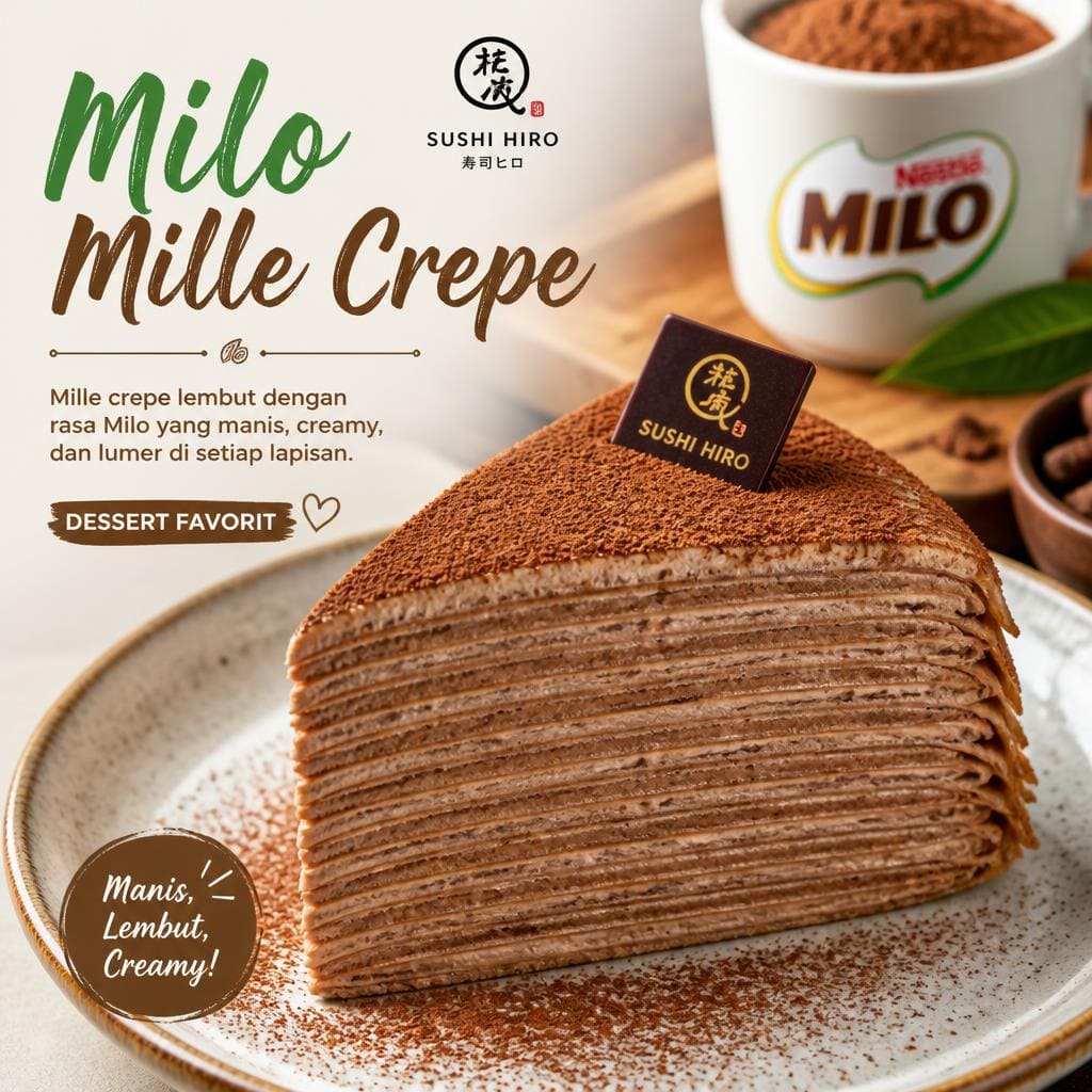 Milo Mille Crepe Sushi Hiro